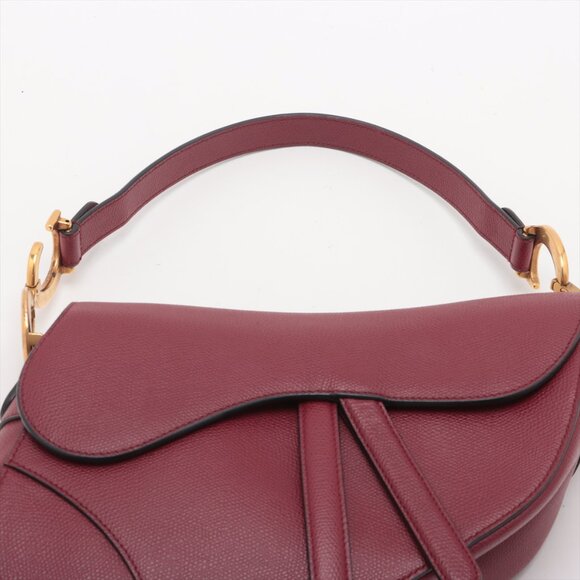 SOLD OUT ❌ Christian Dior Saddle Medium Bag Leather bag Red - Picture 6 of 10